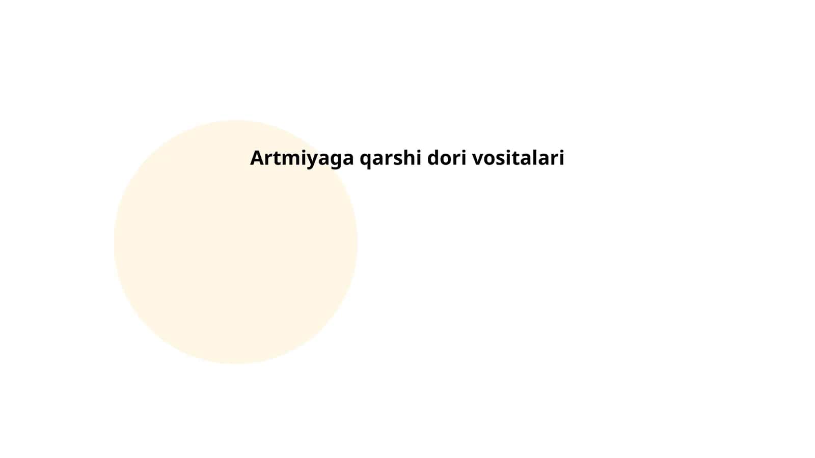 Artmiyaga qarshi dori vositalari