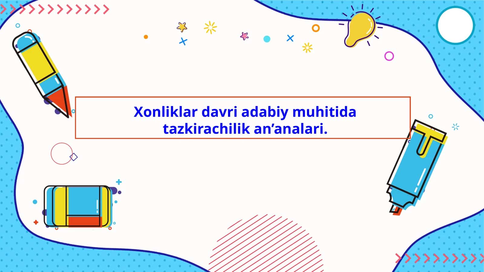 Xonliklar davri adabiy muhitida tazkirachilik an’analari