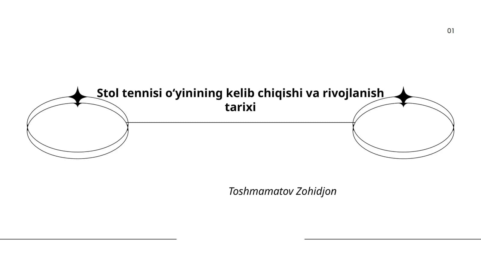 Stol tennisi oʻyinining kelib chiqishi va rivojlanish tarixi