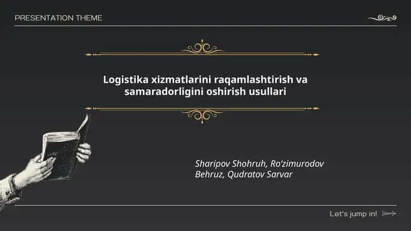 Logistika xizmatlarini raqamlashtirish va samaradorligini oshirish usullari