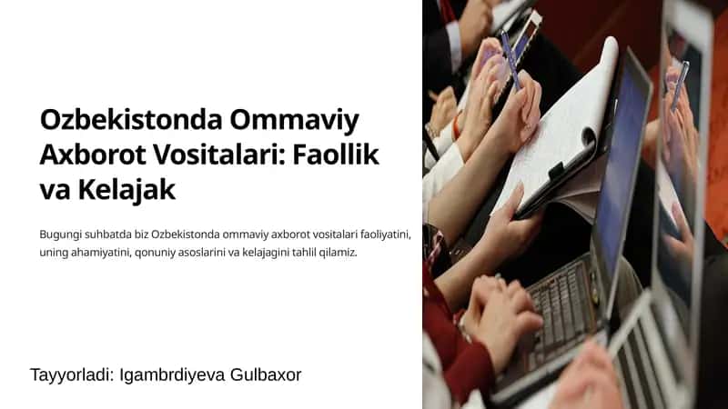 Ommaviy Axborot Vositalari: Faollik va Kelajak