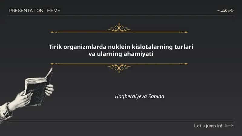 Nuklein kislotalarning turlari va ularning ahamiyati