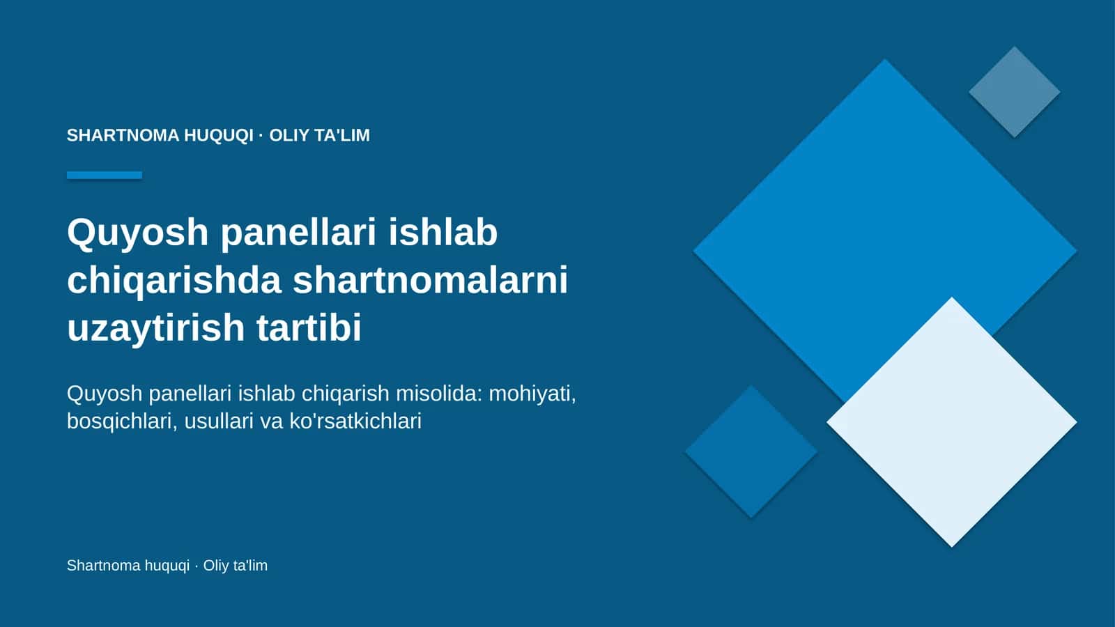 quyosh panellari ishlab chiqarishda shartnomalarni uzaytirish tartibi 9055