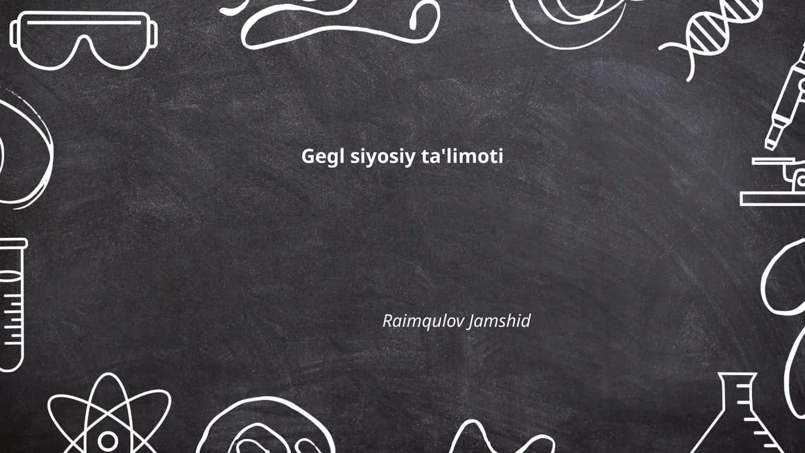 Gegel siyosiy ta'limoti