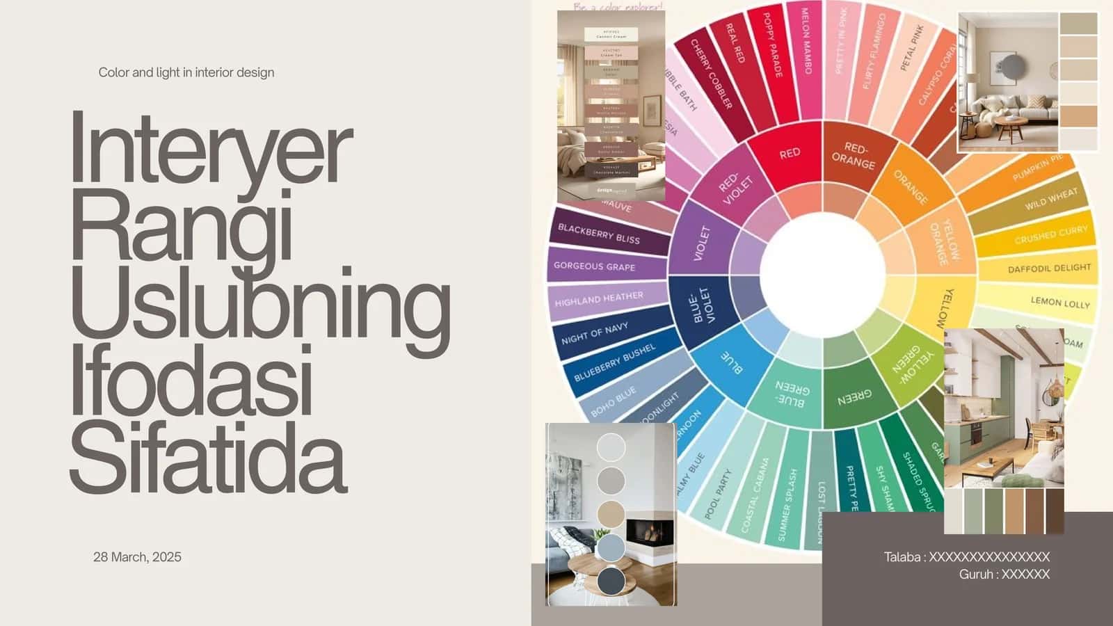 Interyer Rangi Uslubning Ifodasi Sifatida
