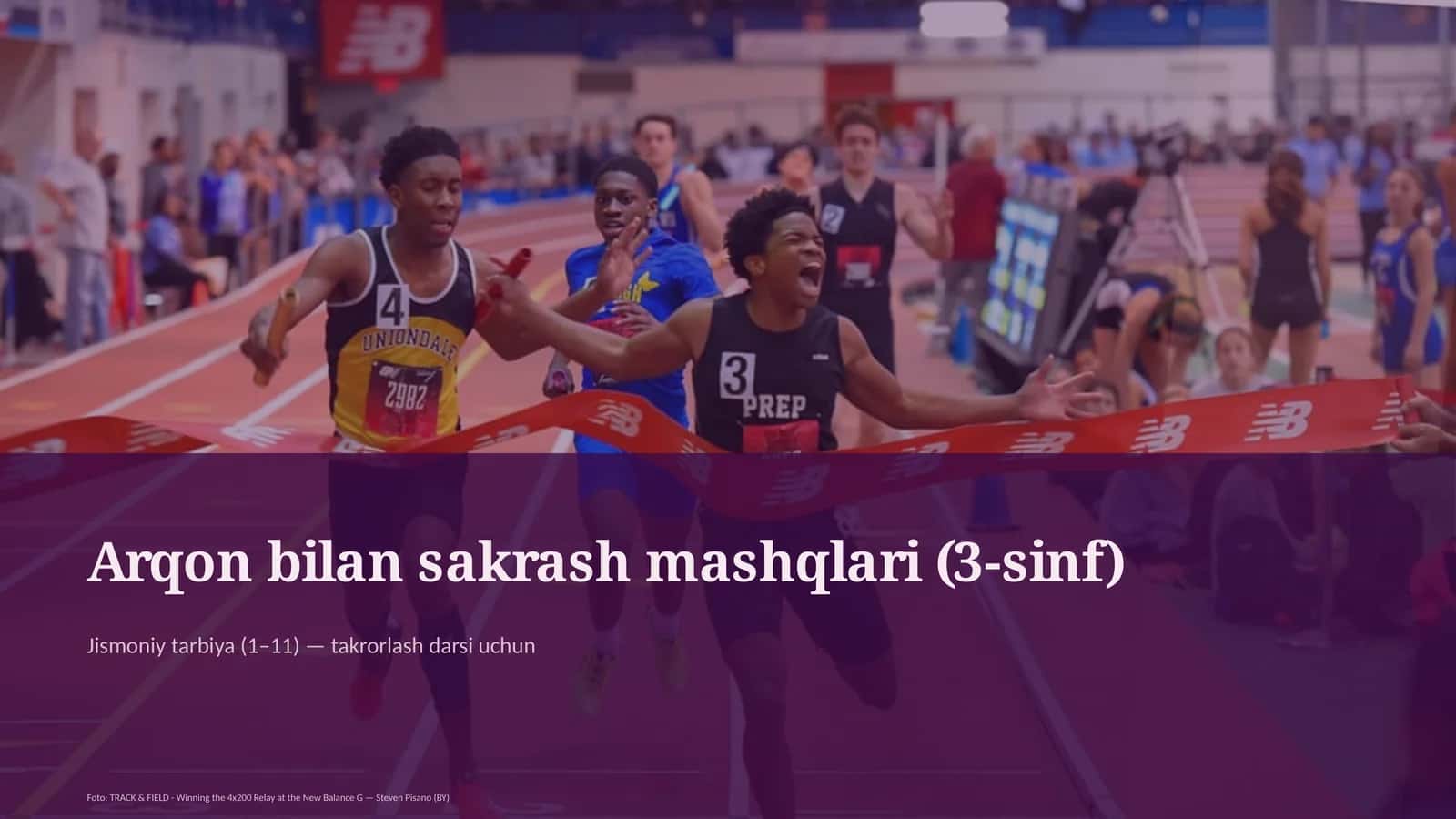 Arqon bilan sakrash mashqlari (3-sinf)