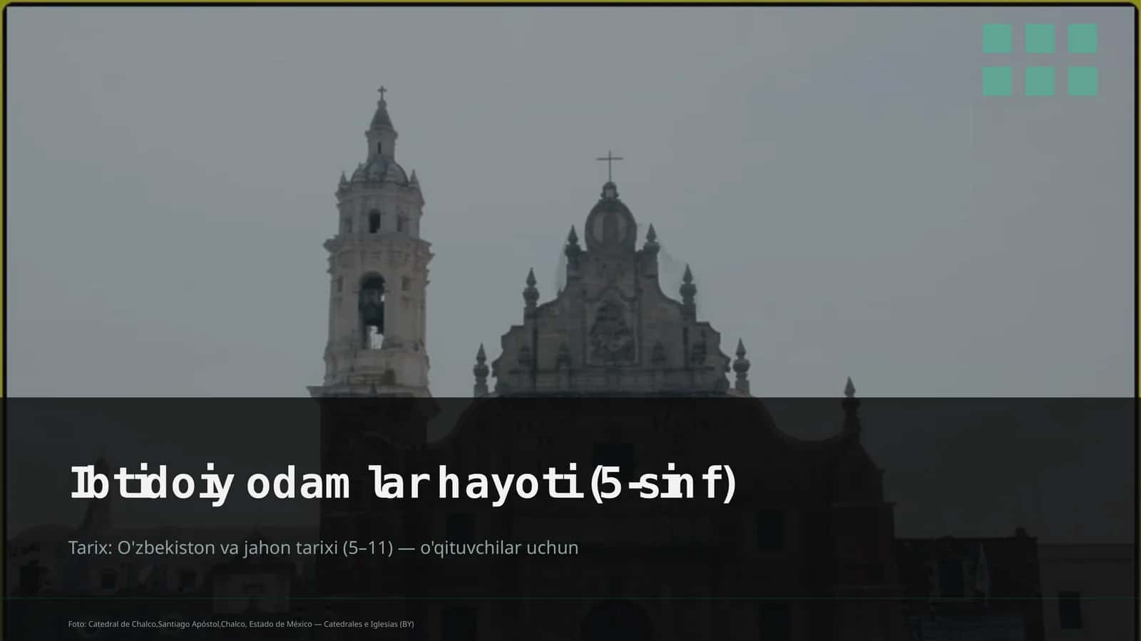 Ibtidoiy odamlar hayoti (5-sinf)
