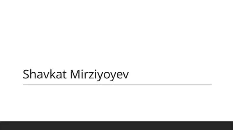 Shavkat Mirziyoyevning iqtisodiy islohotlari