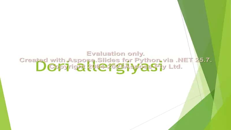 Dori allergiyasi