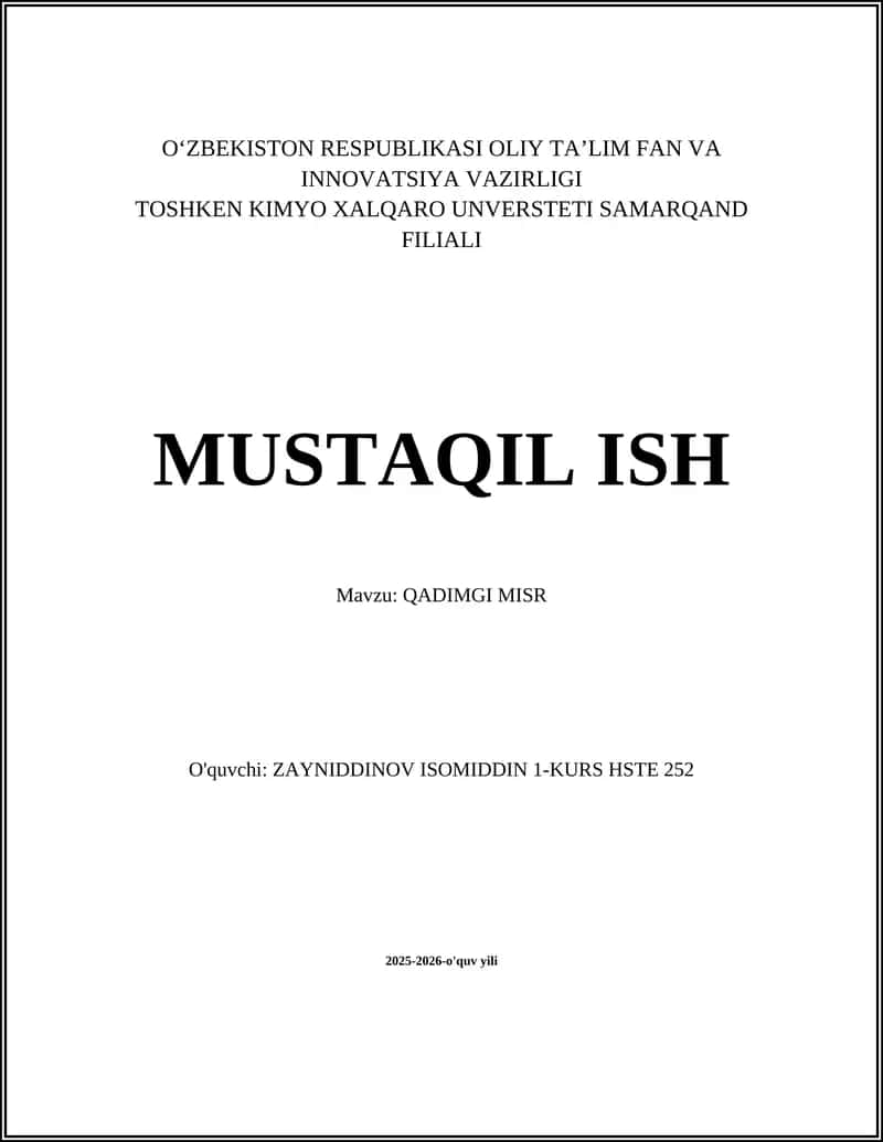 QADIMGI MISR
