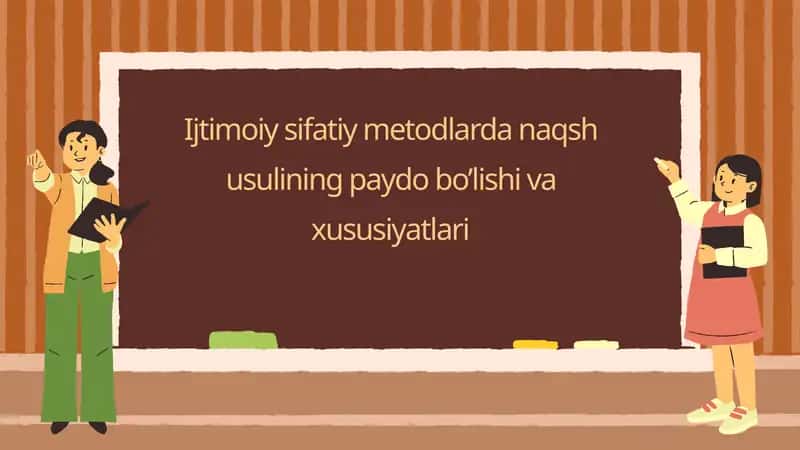 Ijtimoiy sifatiy metodlarda naqsh usulining paydo bo’lishi va xususiyatlari