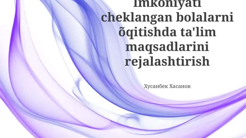 Shaxsiy Ehtiyojlarni Tushunish