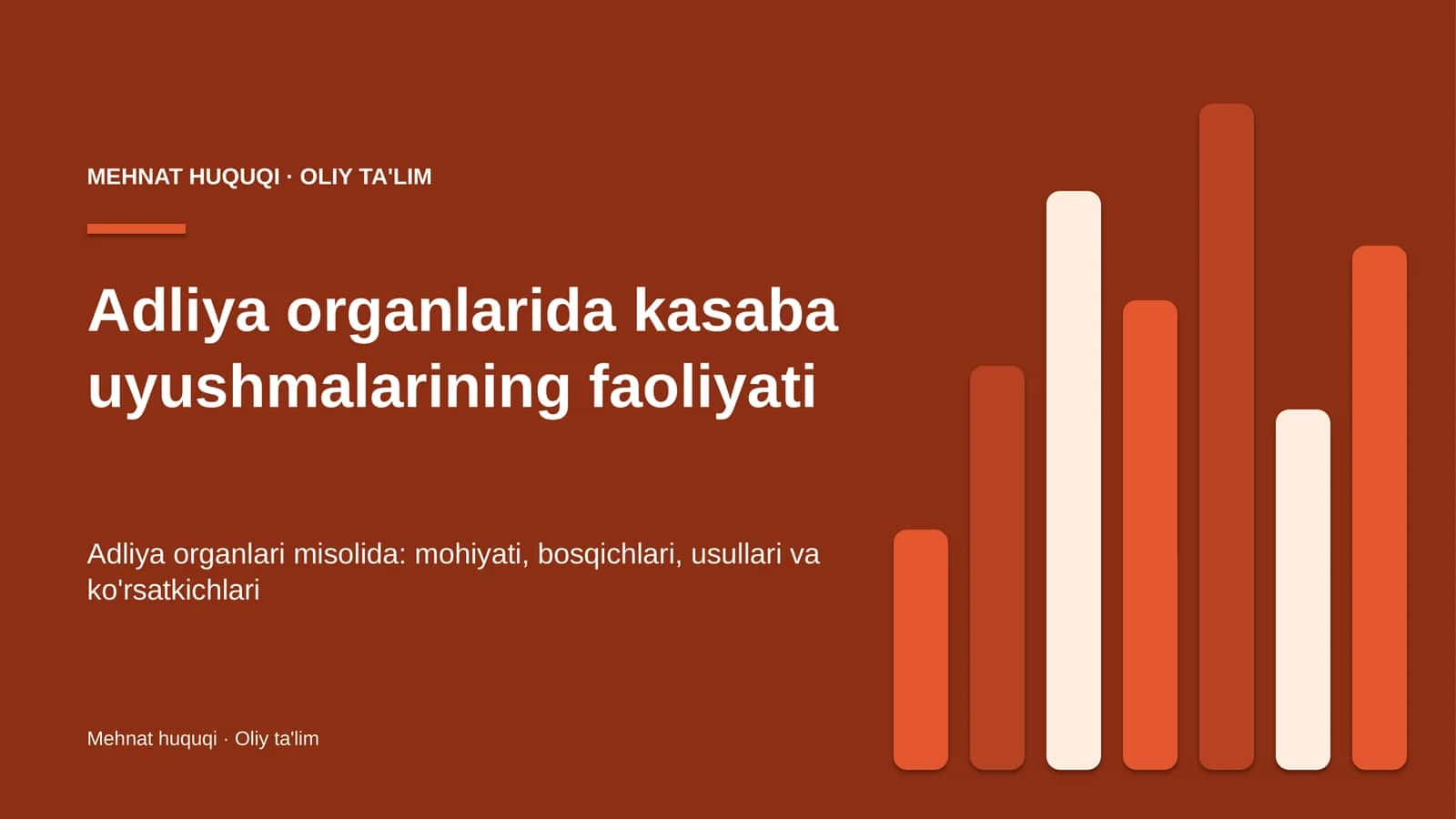 adliya organlarida kasaba uyushmalarining faoliyati 7674