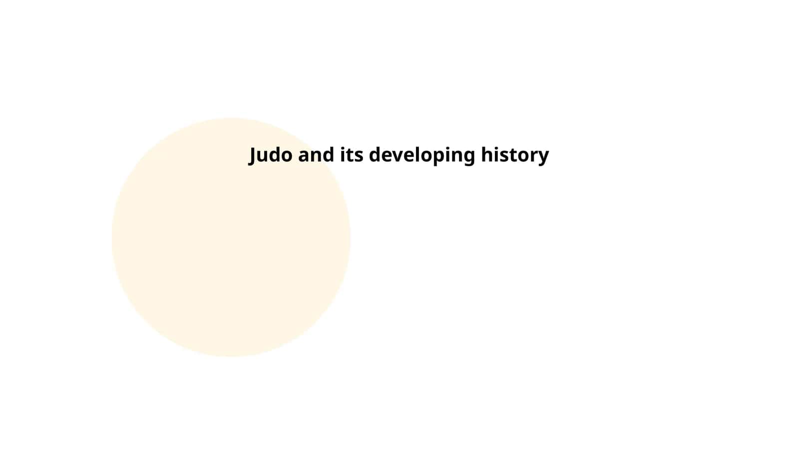 Judo and its developing history