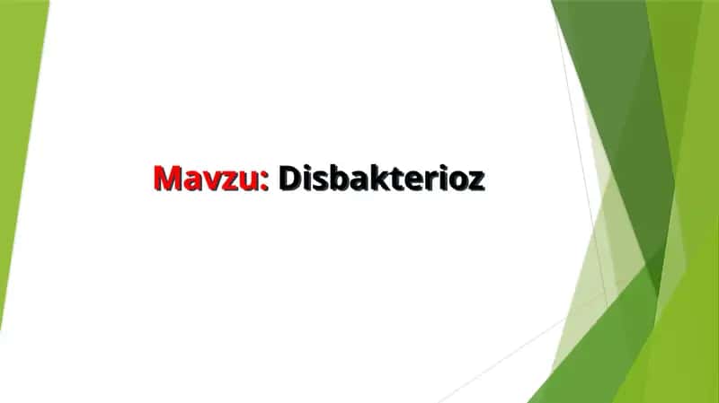 Disbakterioz