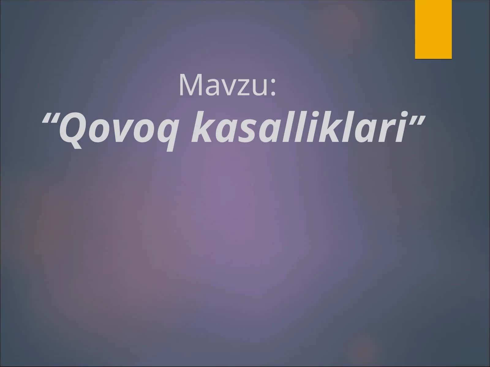Qovoq kasalliklari