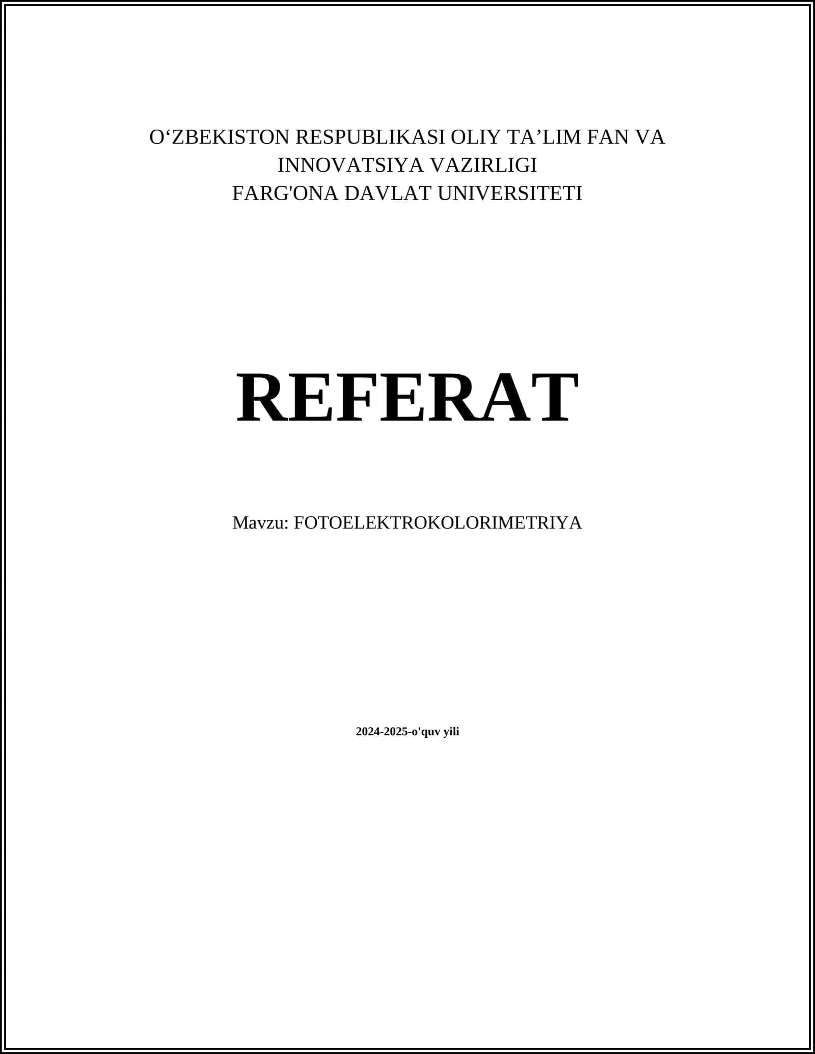 FOTOELEKTROKOLORIMETRIYA
