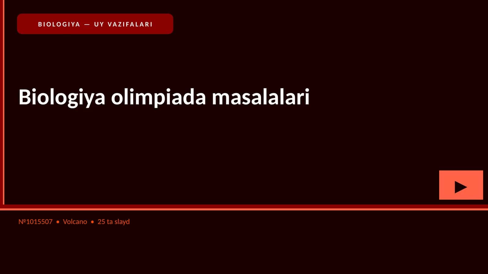 Biologiya olimpiada masalalari