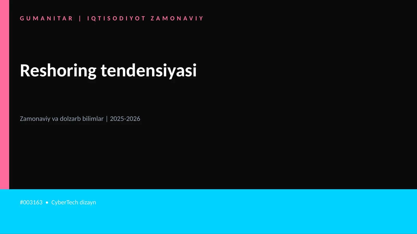Reshoring tendensiyasi