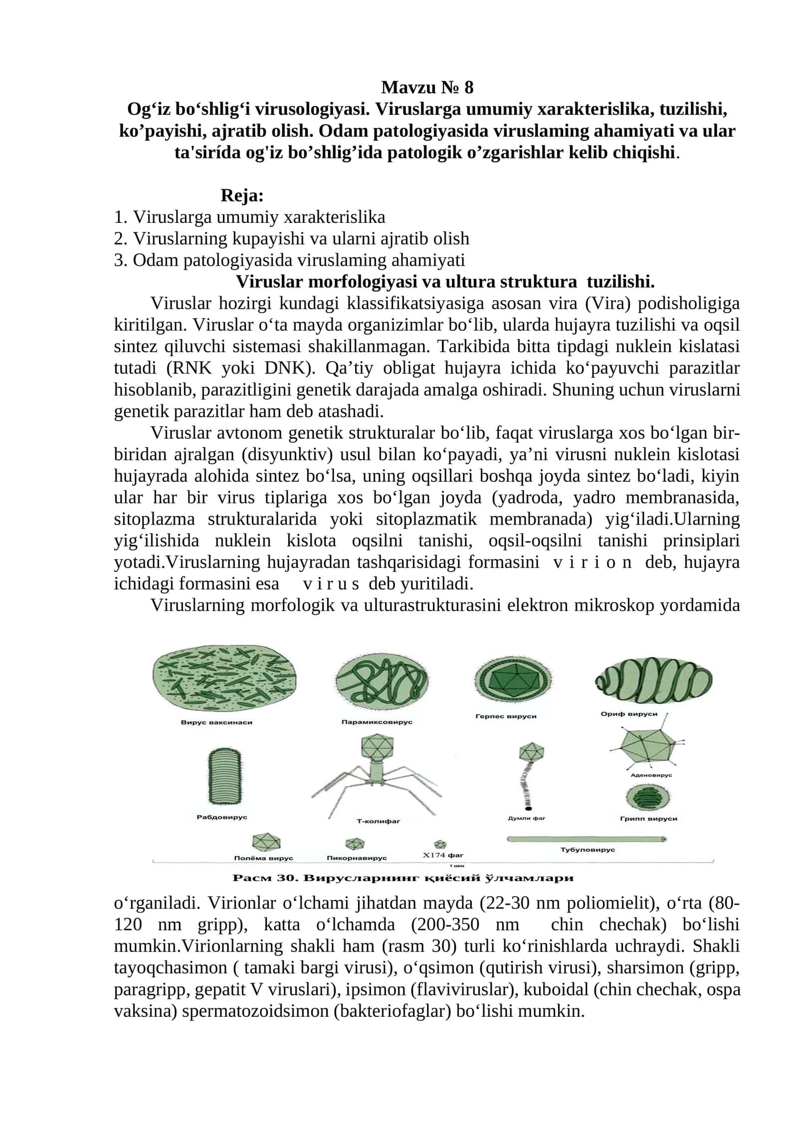 Og‘iz bo‘shlig‘i virusologiyasi