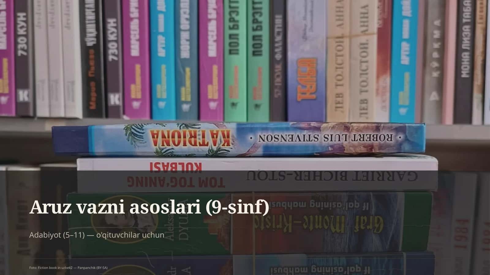 Aruz vazni asoslari (9-sinf)