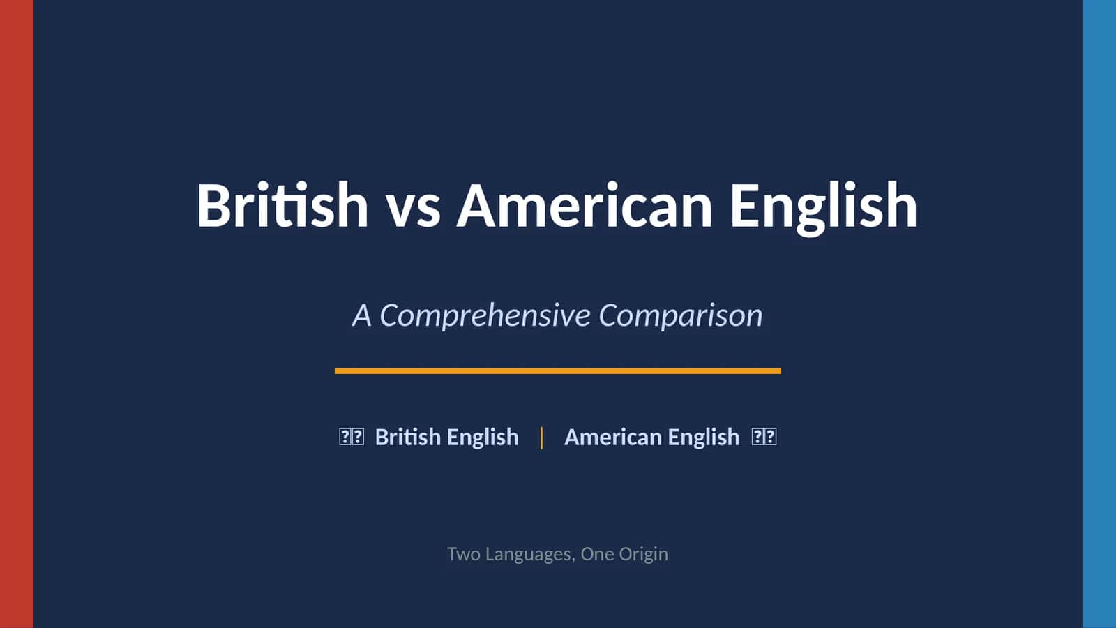 British vs American English