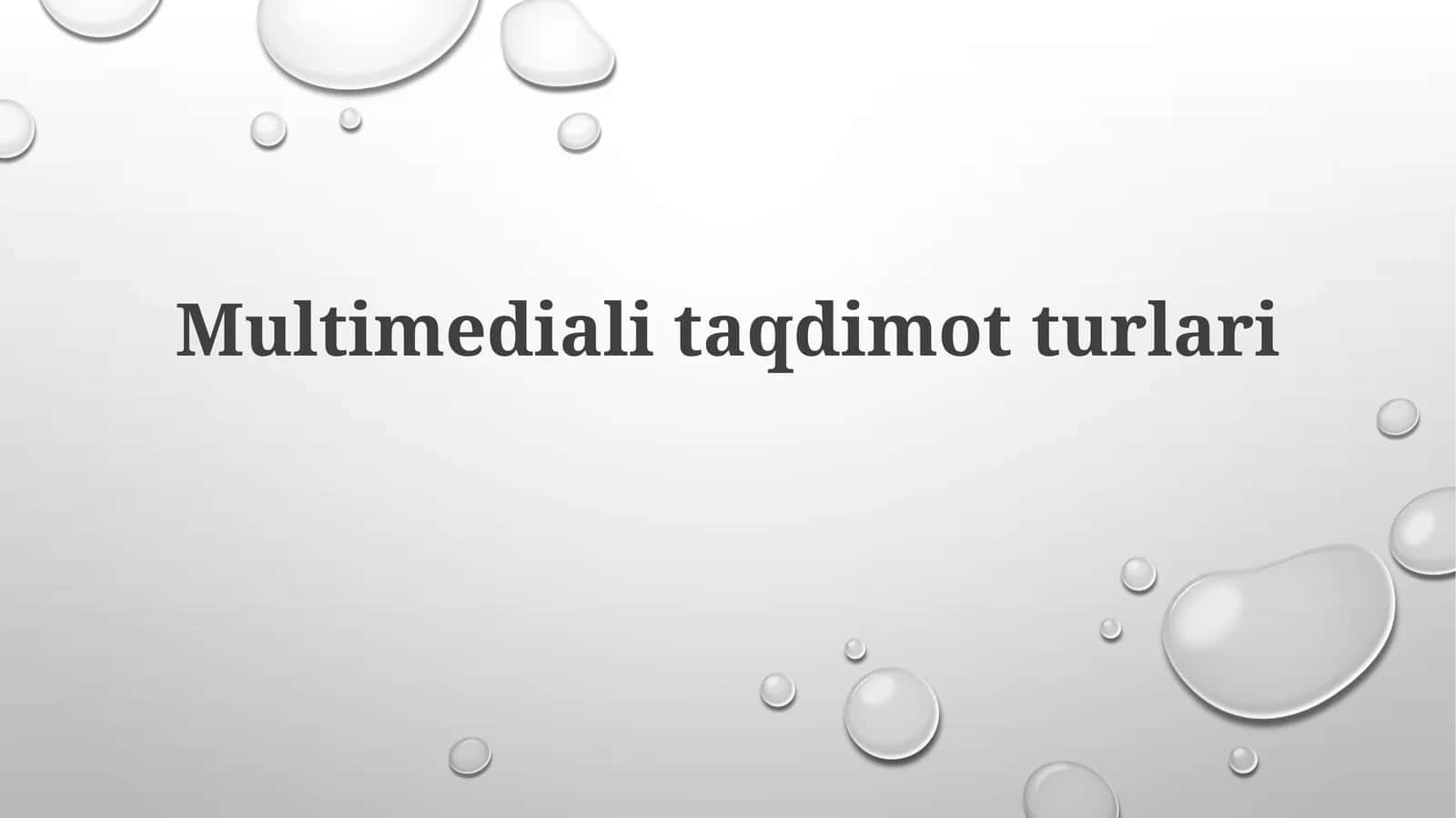 Multimedia taqdimotturlari