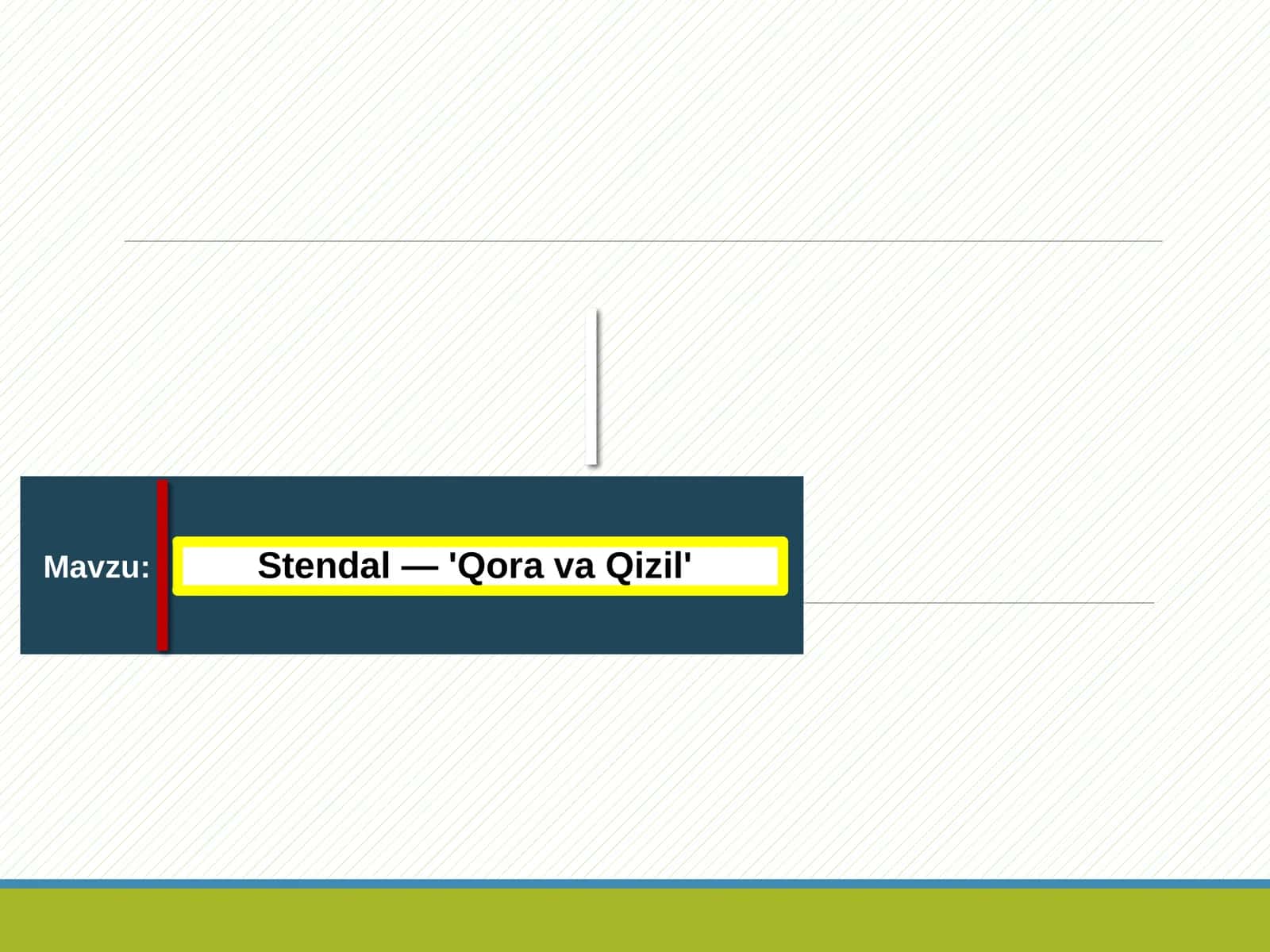 Stendal — 'Qora va Qizil'