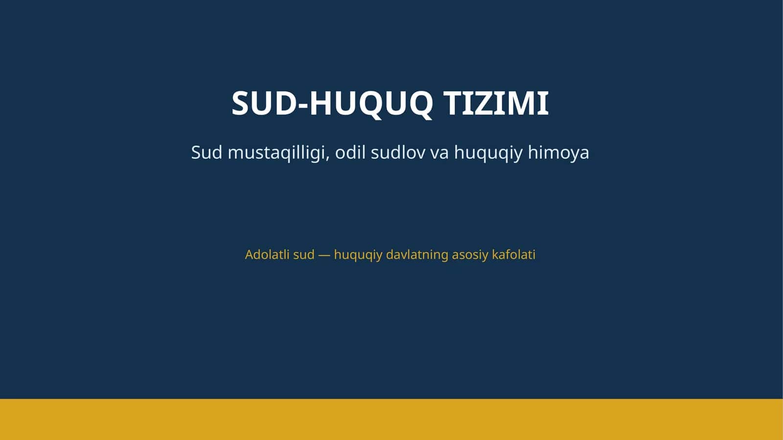 Sud-huquq tizimi