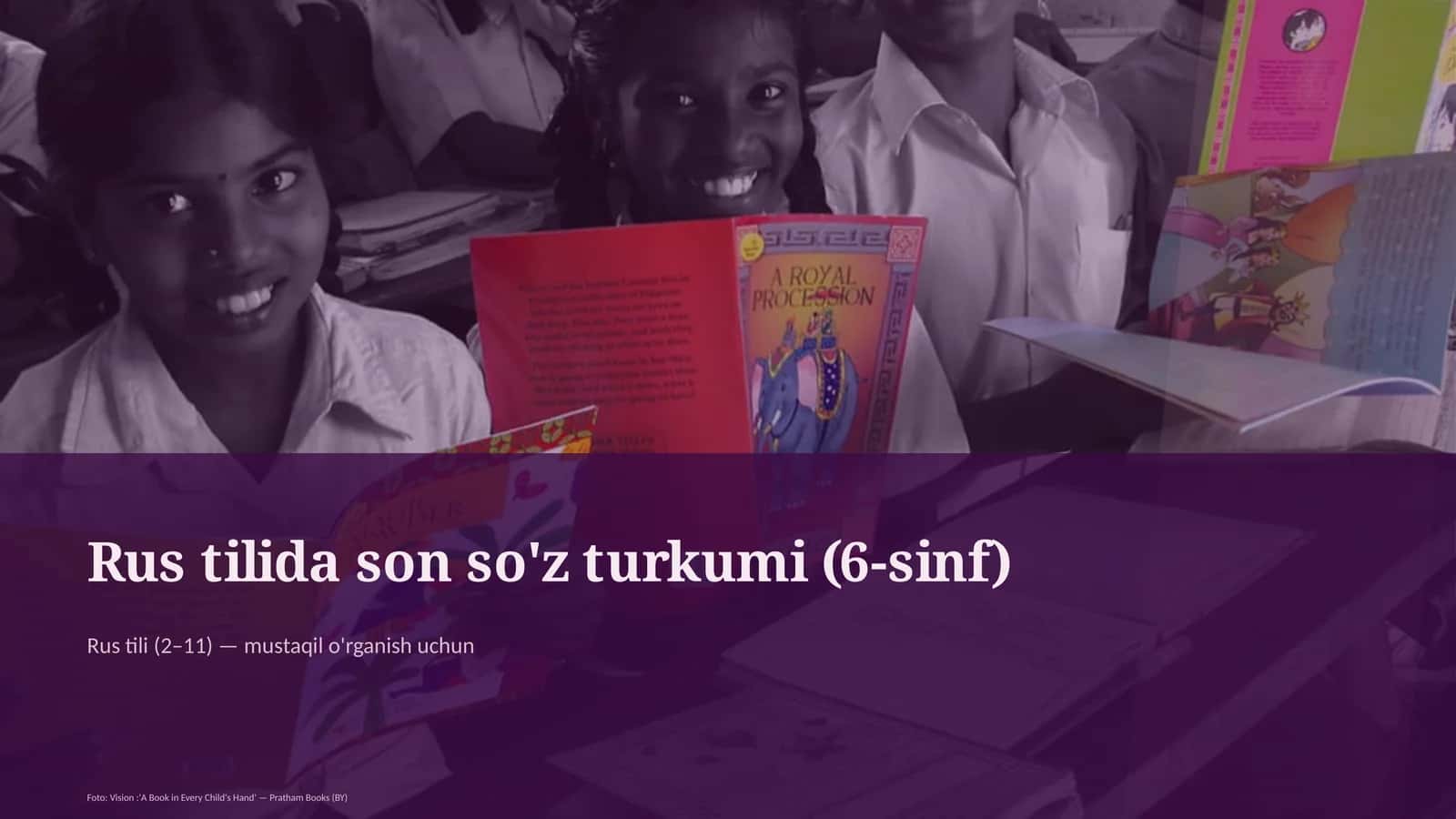Rus tilida son so'z turkumi (6-sinf)