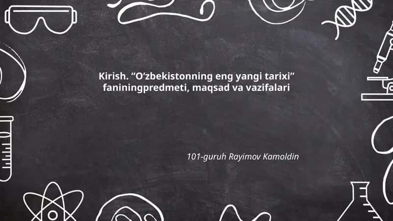 O‘zbekistonning eng yangi tarixi