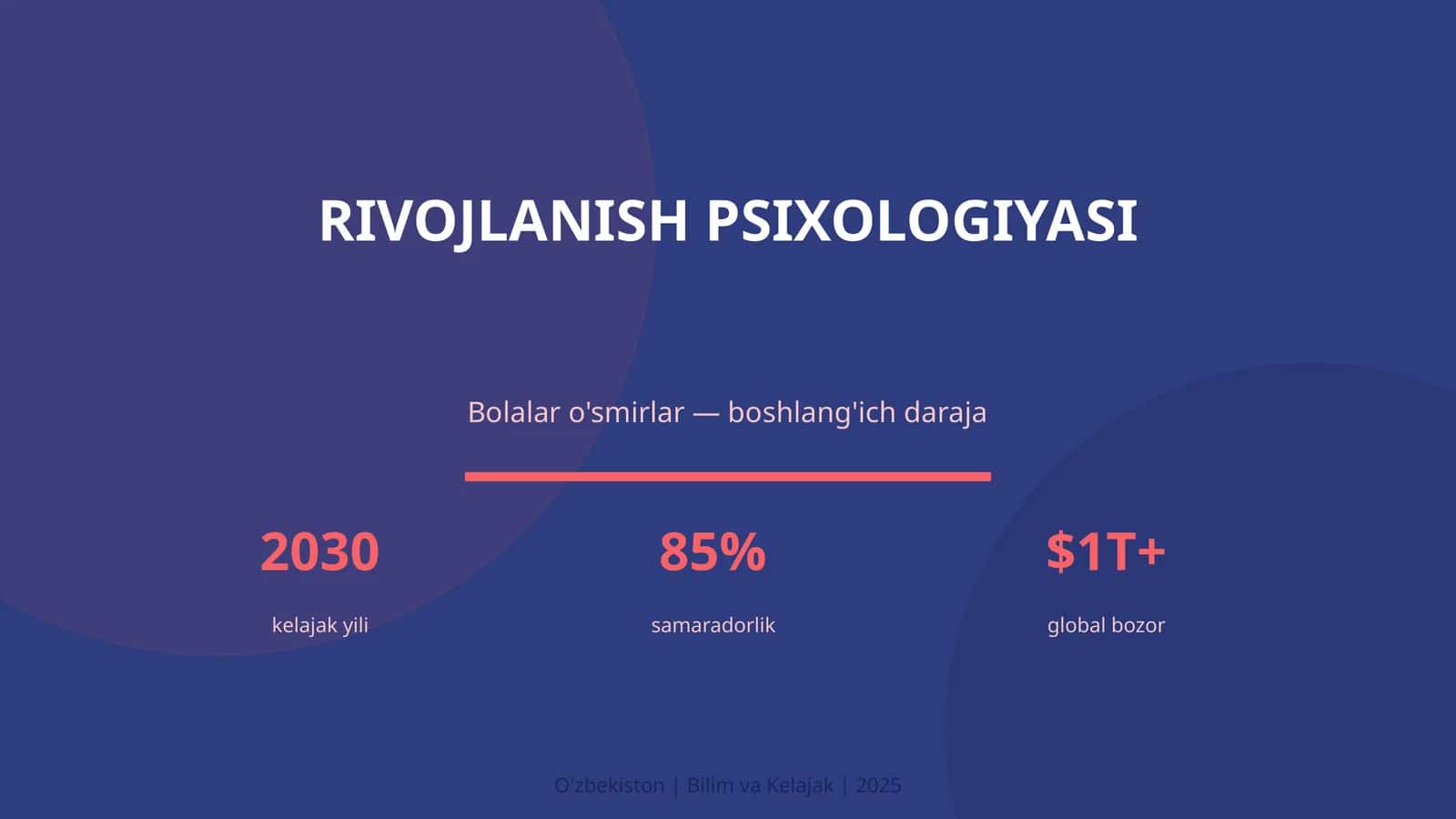 RIVOJLANISH PSIXOLOGIYASI