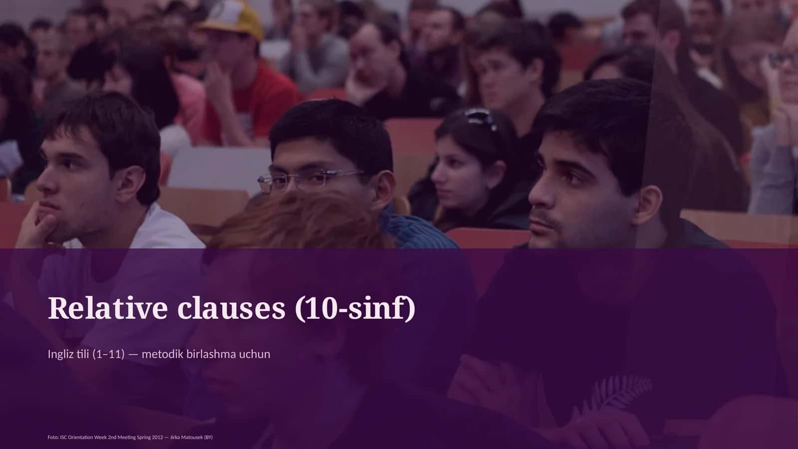 Relative clauses (10-sinf)