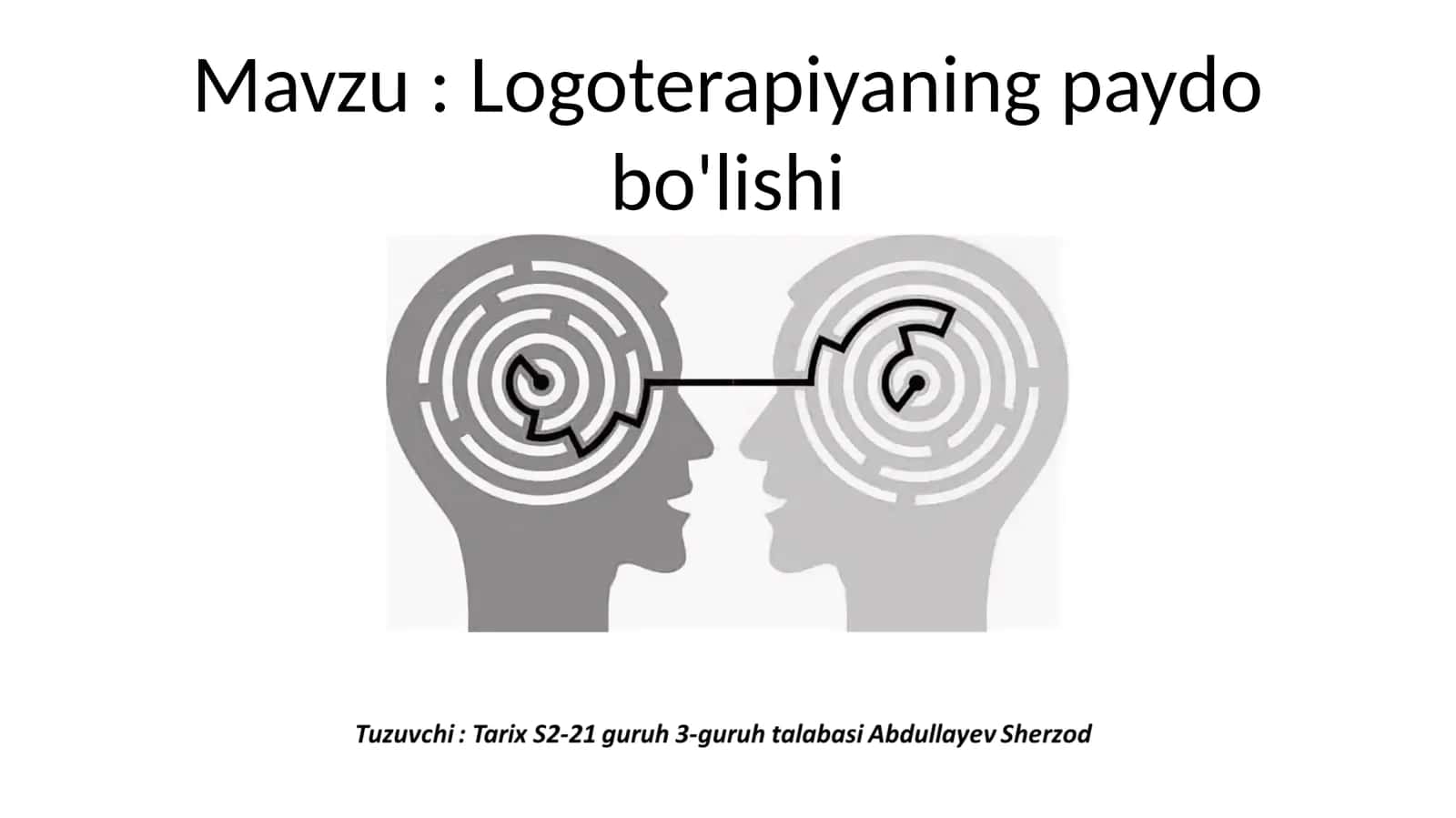 Logoterapiyaning paydo bo'lishi