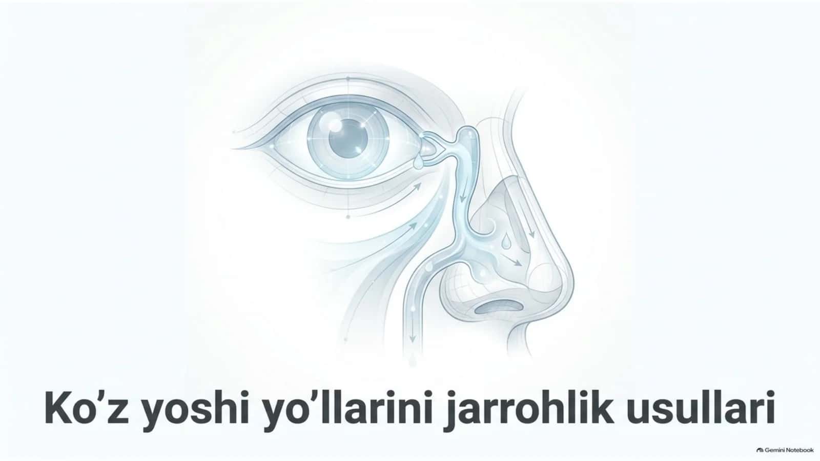 Ko‘z yoshi yo‘llarining jarrohlik usullari | 15 slayd