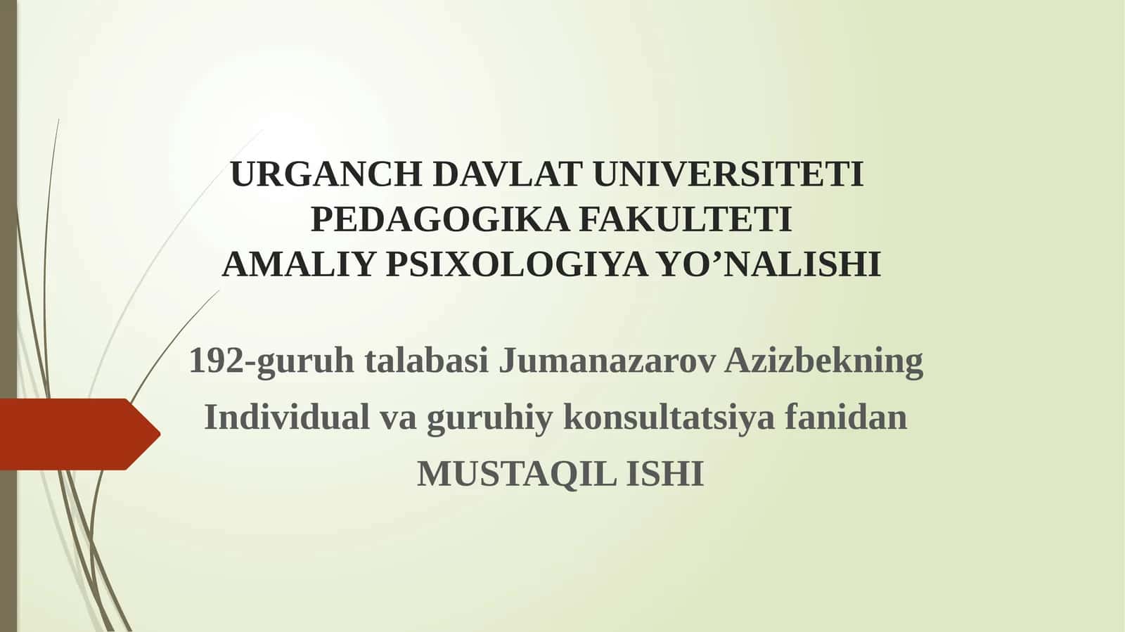 Sotsial psixologik treningda noverbal kommunikatsiya 1