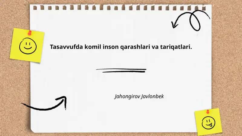 Tasavvufda komil inson qarashlari va tariqatlari