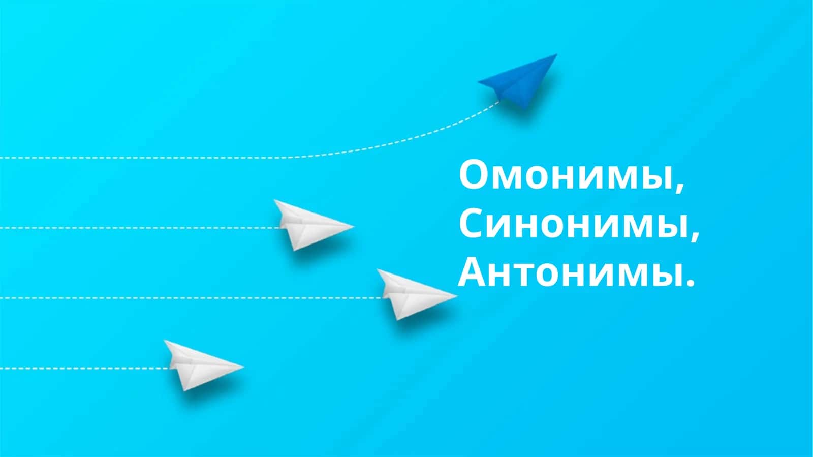 Омонимы, Синонимы, Антонимы