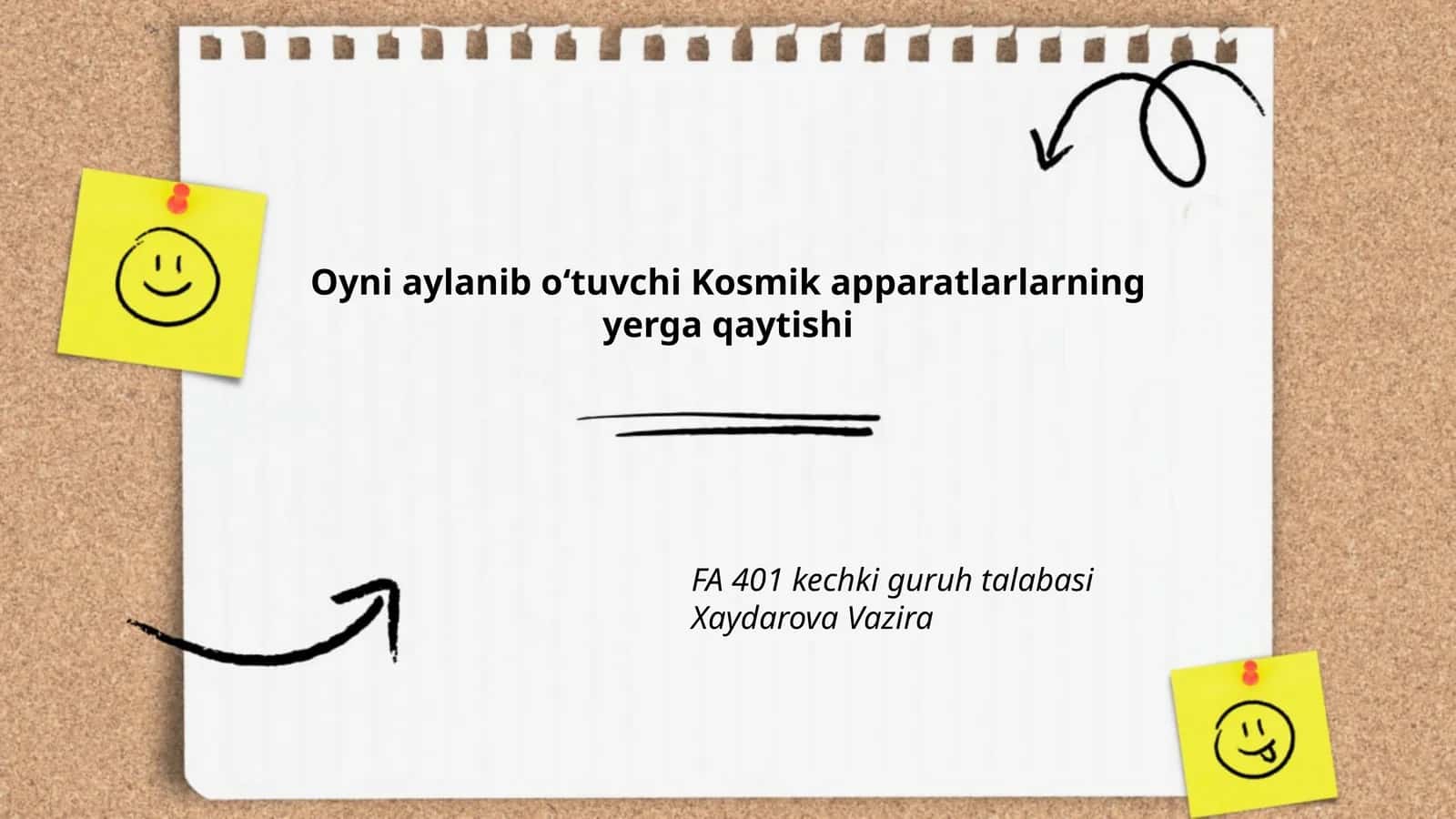 Oyni aylanib oʻtuvchi Kosmik apparatlarlarning yerga qaytishi