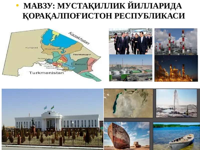 Мустақиллик йилларида Қорақалпоғистон Республикаси