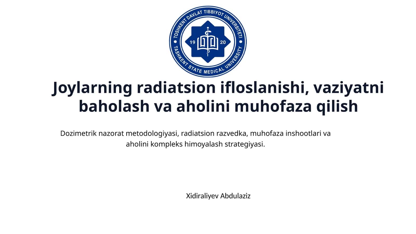 Radioaktiv Ifloslanishning Kelib Chiqish Sabablari