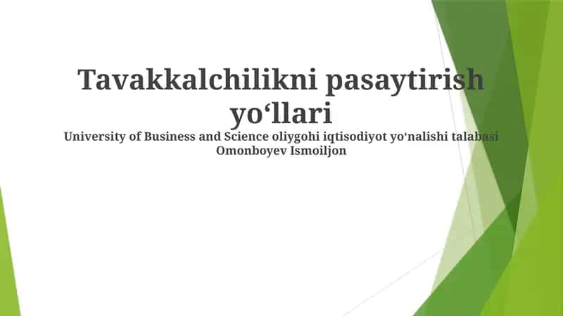 Xavfni kamaytirish usullari