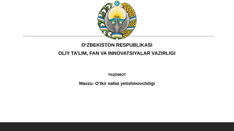 O'tkir nafas yetishmovchiligi