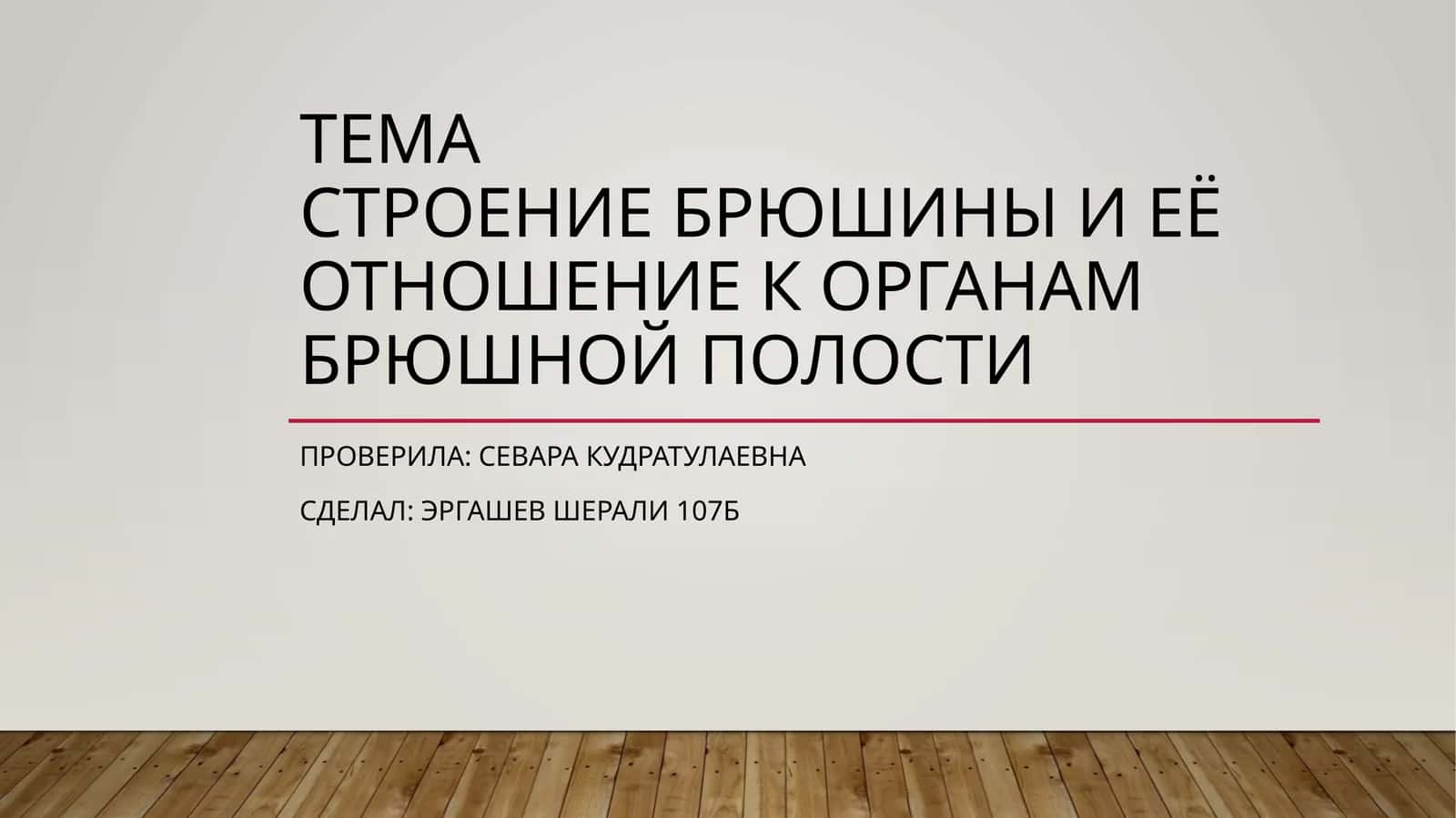 Брюшина (peritoneum)