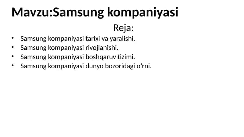 Samsung kompaniyasi