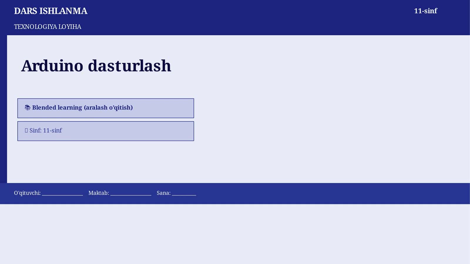 Arduino dasturlash