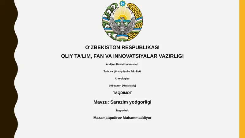 Sarazim yodgorligi