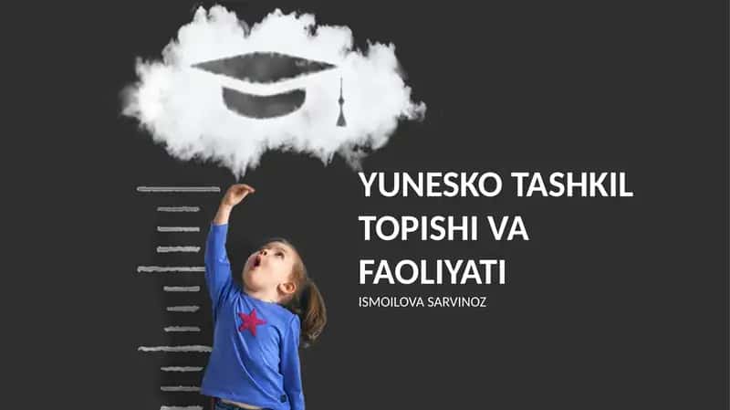 YUNESKO TASHKIL TOPISHI VA FAOLIYATI