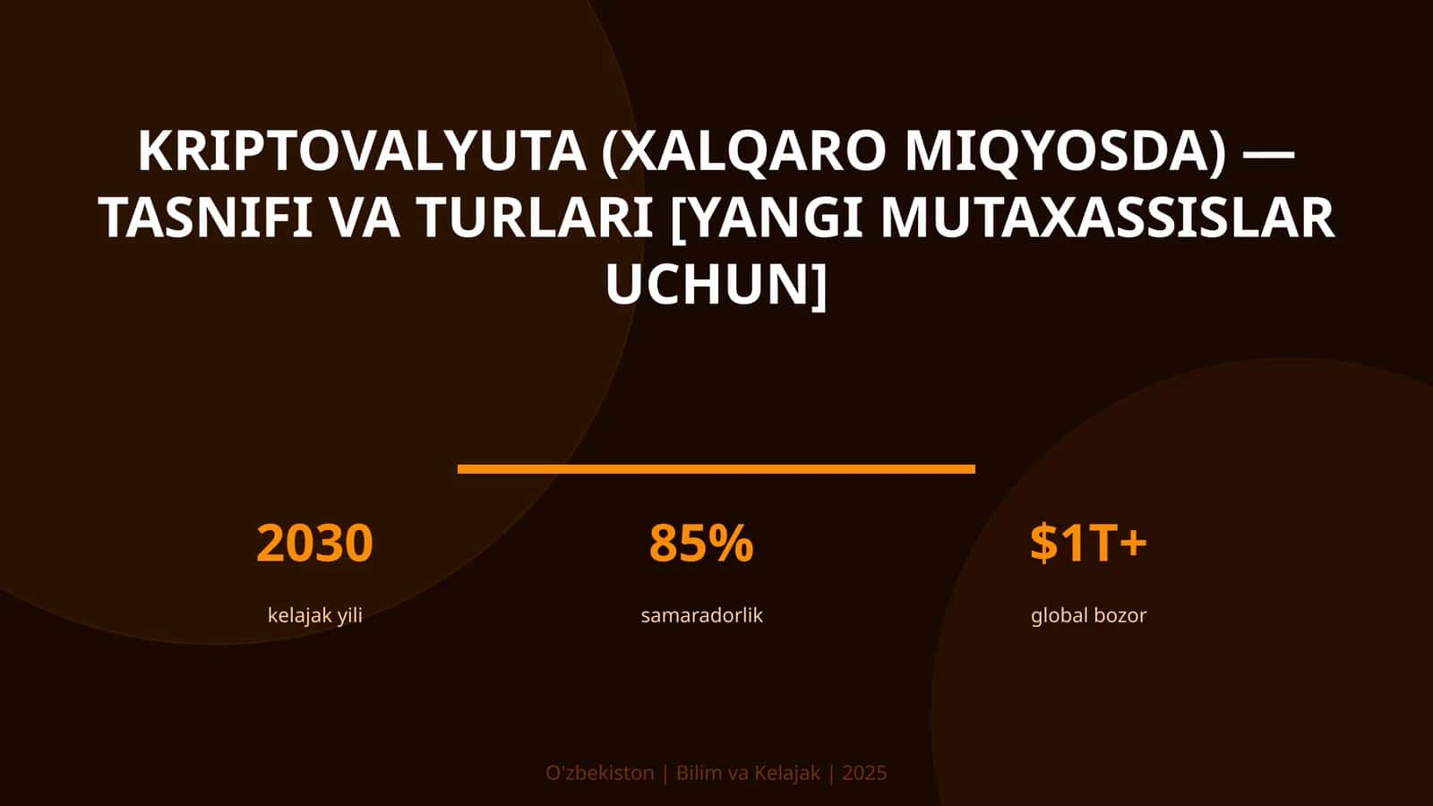 Kriptovalyuta (xalqaro miqyosda) — tasnifi va turlari [yangi mutaxassislar uchun]
