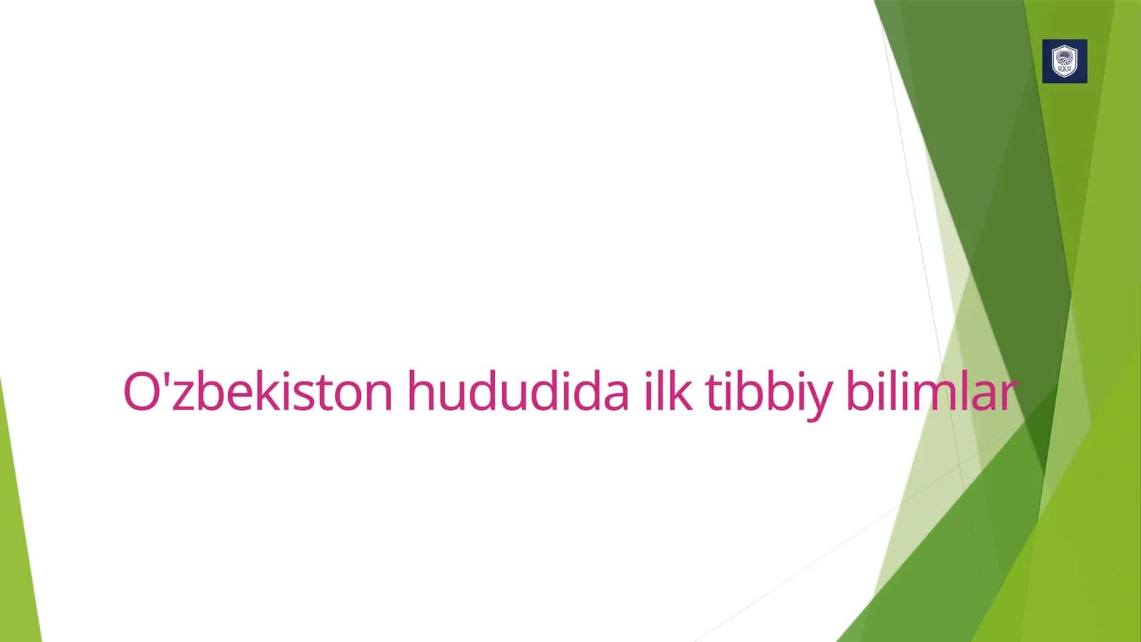 o'zbeksiton hududida ilk tibbiy bilimlar